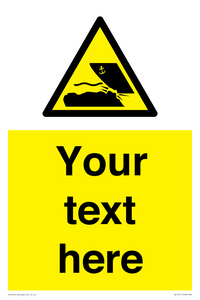 Custom Warning submerged objects in watercraft areas